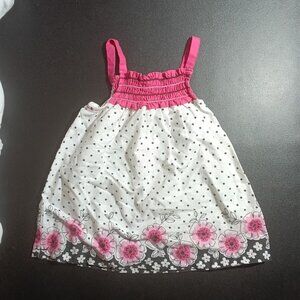 Park Bench Kids 24M Hot Pink and White Sun Dress